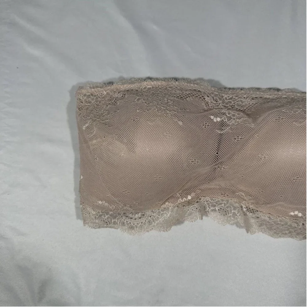 NWT‎ $48 Spanx [ Small Medium Large XL ] Undie-Tectable Bandeau Lace Bra Nude